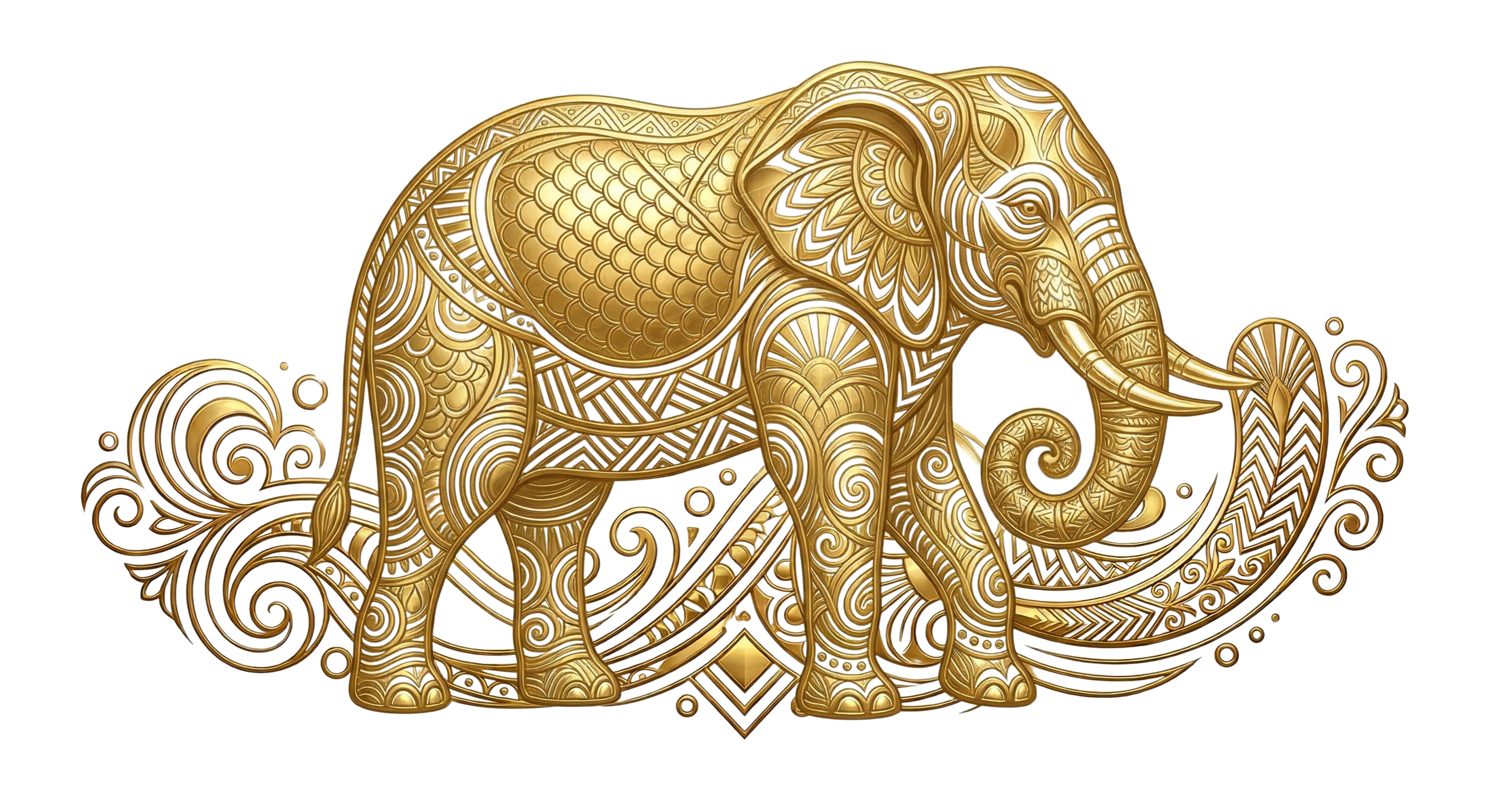 Art deco elephants